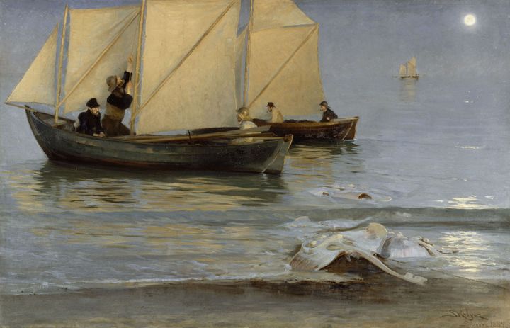 Peder Severin Krøyer, "Bateaux de pêche", 1884, Paris, musée d’Orsay, don du peintre Albert Besnard, 1899 (© RMN-Grand Palais (musée d’Orsay) / Gérard Blot / Hervé Lewandowski)