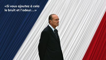 Le 19 juin 1991, à propos des Noirs et des musulmans, lors d’un débat avec des militants du RPR. (PATRICK KOVARIK / AFP)