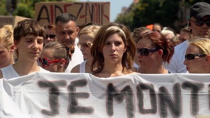 &nbsp; (Lola lors de sa marche blanche de soutien début juillet © Maxppp)