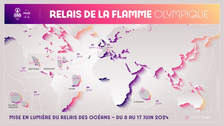 Le Comité d'organisation organise un "relais des océans" afin que la flamme olympique aille dans les outremers. (PARIS2024)