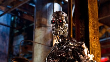 Le robot T-800 dans le film "Terminator Salvation", sorti dans les salles de cin&eacute;ma en 2009. (SIPANY / SIPA)