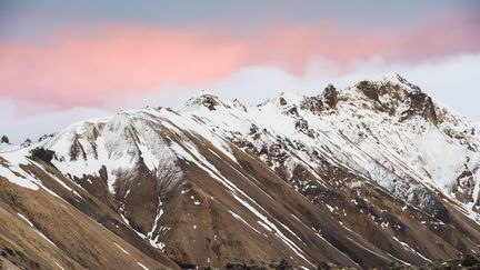 Le massif Landmannalaugar, en Islande, où est mort le randonneur. (CHRISTOPHER LUND / AFP)