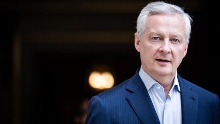 Bruno Le Maire, resigning Minister of the Economy, at Matignon, in Paris, on July 31, 2024. (XOSE BOUZAS / AFP)