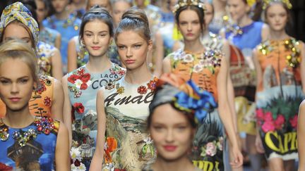 Dolce &amp; Gabbana printemps-été 2016, à Milan
 (Digital Catwalk / NurPhoto)