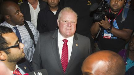 Le maire de Toronto, Rob Ford, le 15 juillet 2014 &agrave; Scarborough&nbsp;(Canada). (FRED THORNHILL / REUTERS)