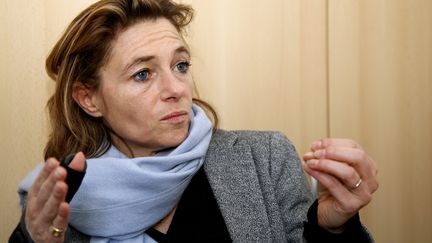 La directrice générale de la Fondation de France Axelle Davezac le 17 mars 2017. (VALÉRIE VREL / MAXPPP)