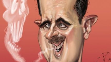 Bachar El Assad récemment caricaturé par François Delabruyère
 (DR)