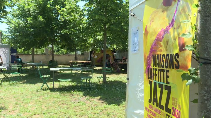 Un air de festival lors des snces d'enregistrement des concerts de la 16e édition version digitale du Maisons-Lafitte Jazz Festival. (G.Bezou / France Télévisions)