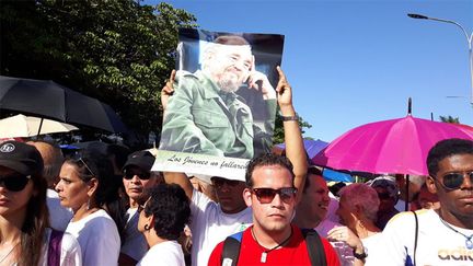 Hommage à Fidel Castro (Gaële Joly/franceinfo)