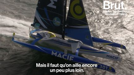 Pratiquer la course au large, un sport de haut niveau, avec le plus faible impact possible sur l'environnement, c'est ce qu'essaient de faire les skippers François Gabart et Gwénolé Gahinet. Brut les a suivis sur le trimaran Macif. Ils racontent.