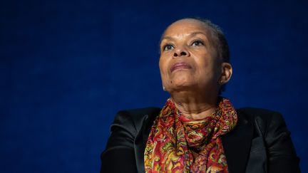 Christiane Taubira le 11 décembre 2018 lors d'une conférence. (ALEXIS SCIARD  / MAXPPP)