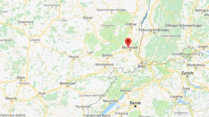 &nbsp;13 "gilets jaunes" ont été interpellés à Pfastatt (Haut-Rhin), jeudi 20 décembre 2018 (GOOGLE MAPS)