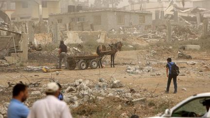 Un bâtiment détruit à Gaza. (AFP/ Mahmoud Hams)