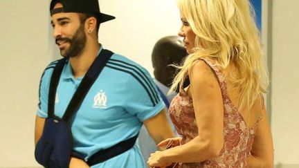 Pamela Anderson était au stade Vélodrome ce jeudi soir. 