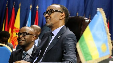 Le président du Rwanda Paul Kagame au sommet de la francophonie à Erevan (Arménie), le 12 octobre 2018. (LUDOVIC MARIN / AFP)