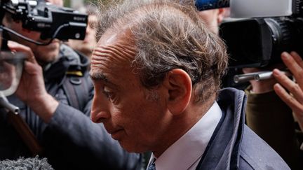 Eric Zemmour, le 16 avril 2024 à Bruxelles (Belgique). (SIMON WOHLFAHRT / AFP)