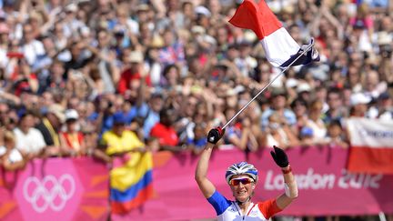 Julie Bresset sur la ligne d'arrivée 