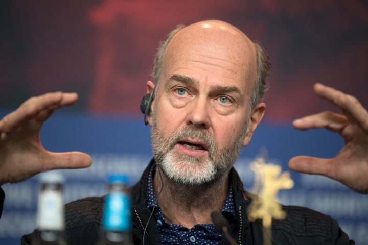 Le réalisateur Erik Poppe, lors de la présentation du film à Berlin (Allemagne), le 19 février 2018. (RALF HIRSCHBERGER / DPA-ZENTRALBILD / AFP)