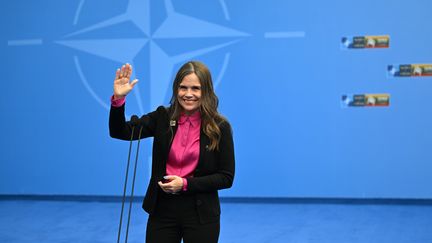 La Première ministre islandaise Katrin Jakobsdottir, qui fera grève, ce mardi 24 octobre pour l'égalité salariale. (FILIP SINGER / EPA)