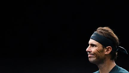 Le joueur espagnol Rafael Nadal, le 5 novembre 2020, à Paris. (ANNE-CHRISTINE POUJOULAT / AFP)