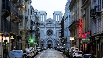 La basilique Notre-Dame de l'Assomption, à Nice, le 17 mars 2020. (MAXPPP)