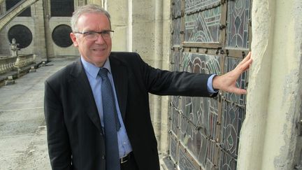 Michel Picaud, président de la fondation Friends of Notre-Dame de Paris, le 27 septembre 2017. (SEBASTIAN KUNIGKEIT / DPA)