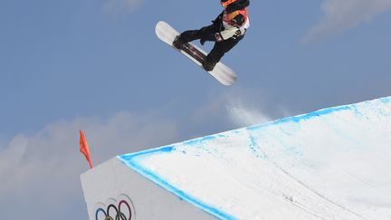 Le snowboarder canadien Mark McMorris, le&nbsp;11 février, lors des Jeux olympiques de&nbsp;Pyeongchang.&nbsp; (LOIC VENANCE / AFP)