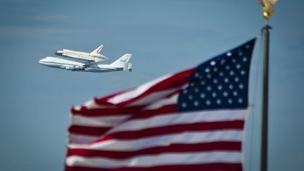 Discovery a d&eacute;coll&eacute; du centre spatial Kennedy &agrave; Cap Canaveral (Floride). (MLADEN ANTONOV / AFP)