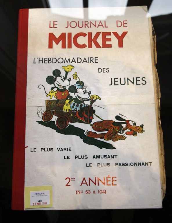 Exemplaire du journal de Mickey exposé à Artcurial en 2008
 (FRANCOIS GUILLOT)