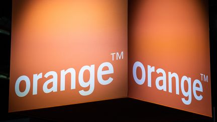 Le logo d'Orange. (XOSE BOUZAS / HANS LUCAS / AFP)