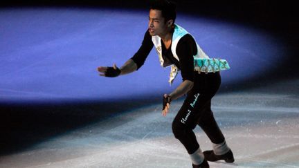 Florent Amodio lors du trophée Eric Bompard en 2011. (BERTRAND GUAY / AFP)