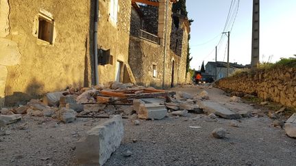 La ville du Teil (Ardèche) avait été durement touchée par un séisme de magnitude 5,4, le 11 novembre 2019. (MAXPPP)