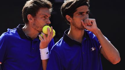 Nicolas Mahut et Pierre-Hugues Herbert (VINCENZO PINTO / AFP)