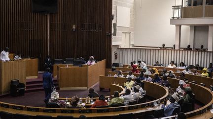 L'Assemblée nationale à Dakar, le 6 mars 2024 au Sénégal. (JOHN WESSELS / AFP)