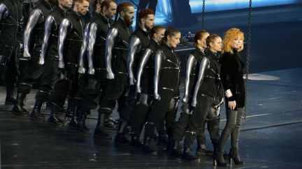 Mylène Farmer sur scène à La Défense Arena de Nanterre, près de Paris, le 7 juin 2019. (NO CREDIT / SIPA)