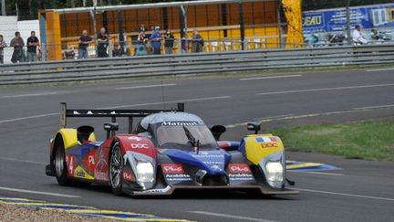 La Peugeot d'Oreca dans la portion d'Indianapolis