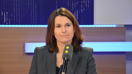 Aurélie Filippetti, directrice des affaires culturelles à la mairie de Paris et ancienne ministre de la Culture, le 19 janvier 2017 surfranceinfo. (JEAN-CHRISTOPHE BOURDILLAT / RADIO FRANCE)