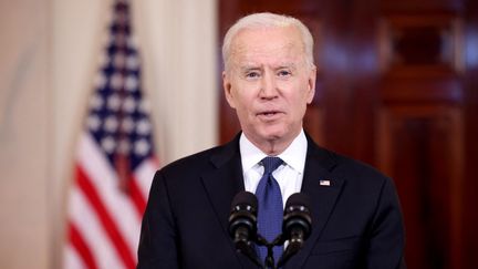 Le président américain, Joe Biden, le 20 mai 2021 à la Maison Blanche, à Washington (Etats-Unis). (ANNA MONEYMAKER / AFP)