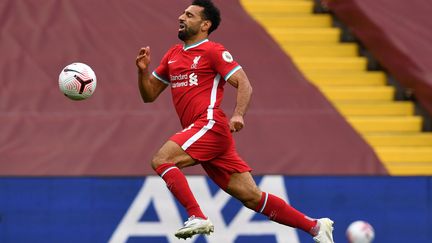 Salah a inscrit un doublé contre Leeds (PAUL ELLIS / POOL)