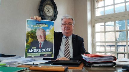 André Coët, maire DVD et candidat à sa réélection. (BENJAMIN  ILLY / FRANCE-INFO)