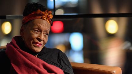 La chanteuse cubaine Omara Portuondo le 26 avril 2019 à New York (ANGELA WEISS / AFP)