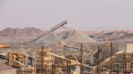 Mine d'uranium, près de la ville de Swakopmund, en Namibie, 2019. (photo d'illustration) (WU CHANGWEI / XINHUA / MAXPPP)