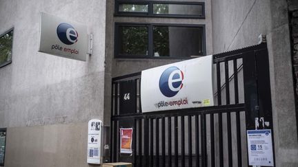 Une agence Pôle Emploi, à Paris, le 25 juillet 2020. (HUGO PASSARELLO LUNA / HANS LUCAS / AFP)