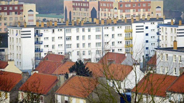 Vue du quartier de la Tour du Renard, &agrave; Outreau (Pas-de-Calais), le 12 janvier 2002.&nbsp; (PHILIPPE HUGUEN / AFP)