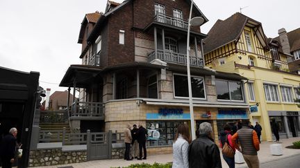 La maison de Brigitte et d'Emmanuel Macron, le 22 avril au Touquet (Pas-de-Calais). (ERIC FEFERBERG / AFP)