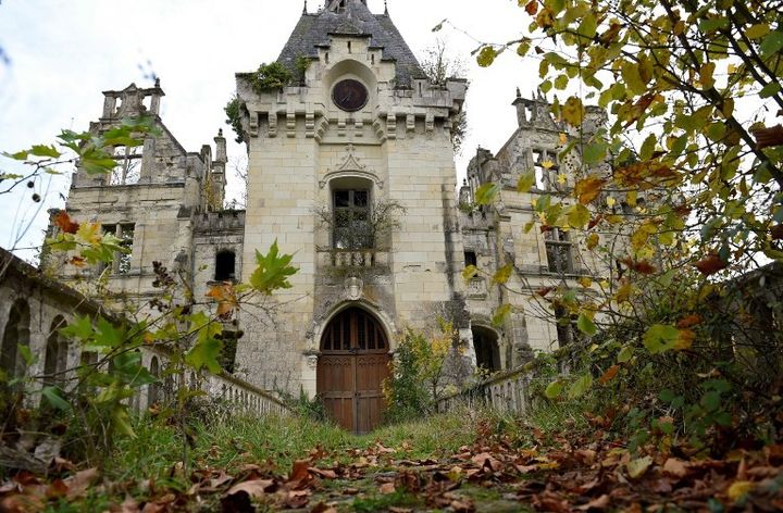 Le château de La Mothe-Chandeniers : façade
 (GUILLAUME SOUVANT / AFP)