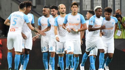 Contre Nîmes, l'OM va tenter de signer un 10 match sans  (BORIS HORVAT / AFP)