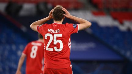 Le FC Bayern Munich ne s'est pas qualifié pour les demi-finales de la Ligue des champions, au stade du Parc des Princes, le 13 avril 2021. (FRANCK FIFE / AFP)