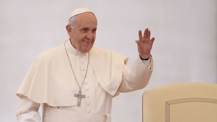 Le Pape François, le 8 octobre 2016. (FILIPPO MONTEFORTE / AFP)