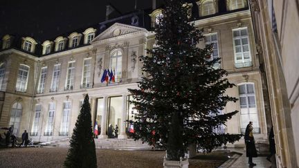 The Elysée Palace in Paris on December 7, 2023. (LUDOVIC MARIN / AFP)